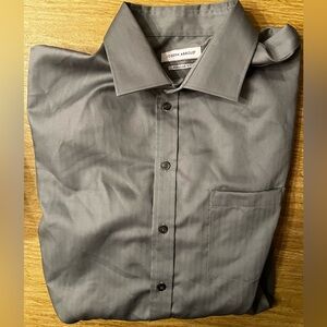 Joseph Abboud Grey Tall Dress Shirt Neck Size 17, Arm Length 38/39